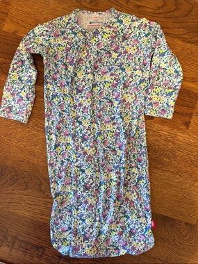 Magnetic Me Floral Sleep Gown in White, Purple, Yellow, Green